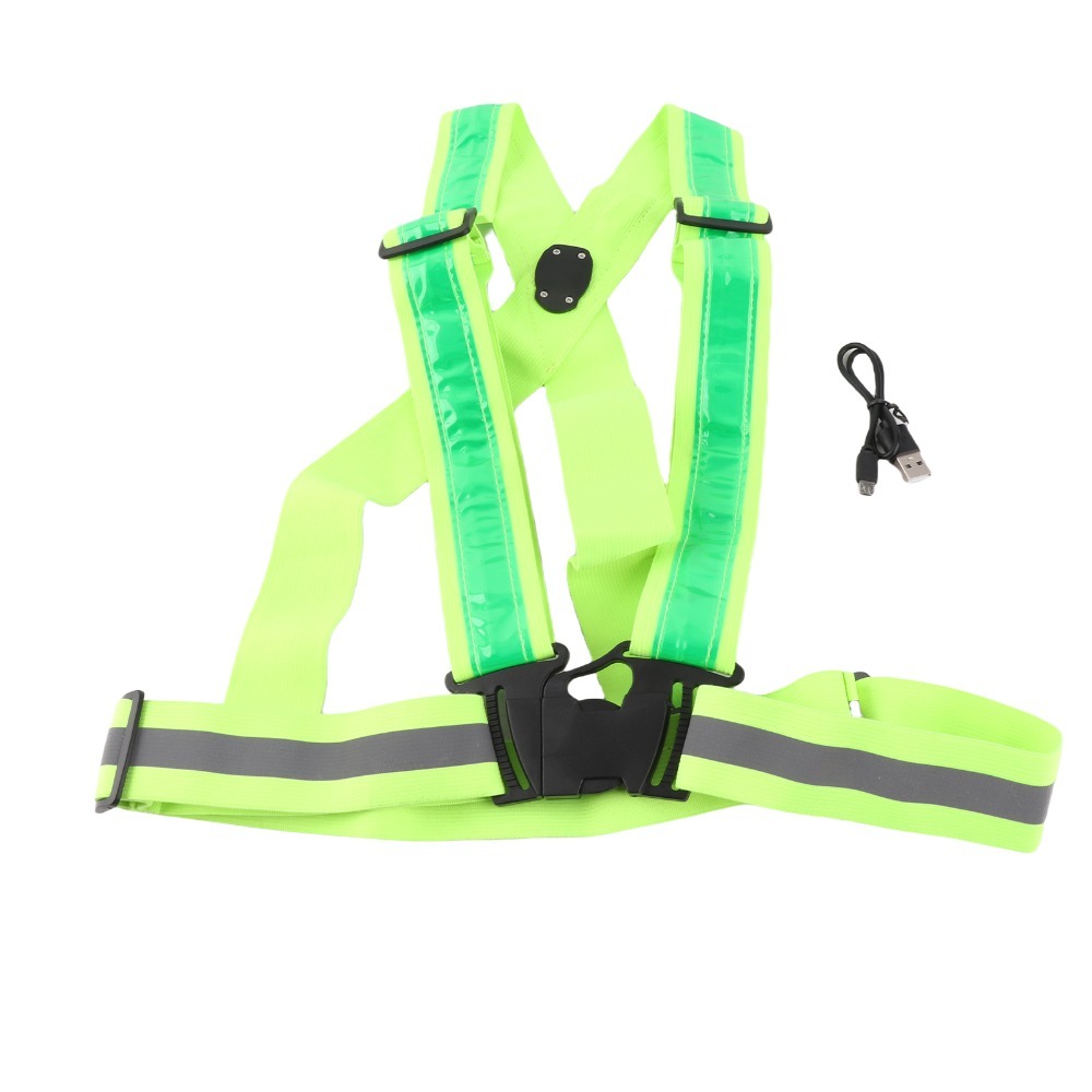 Rompi Keselamatan LED Polieste - Running Gear Green ulasan dan harga
