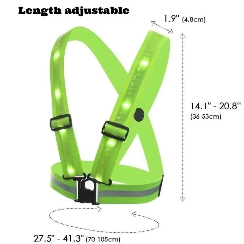 Rompi Keselamatan LED Polieste - Running Gear Green ulasan dan harga
