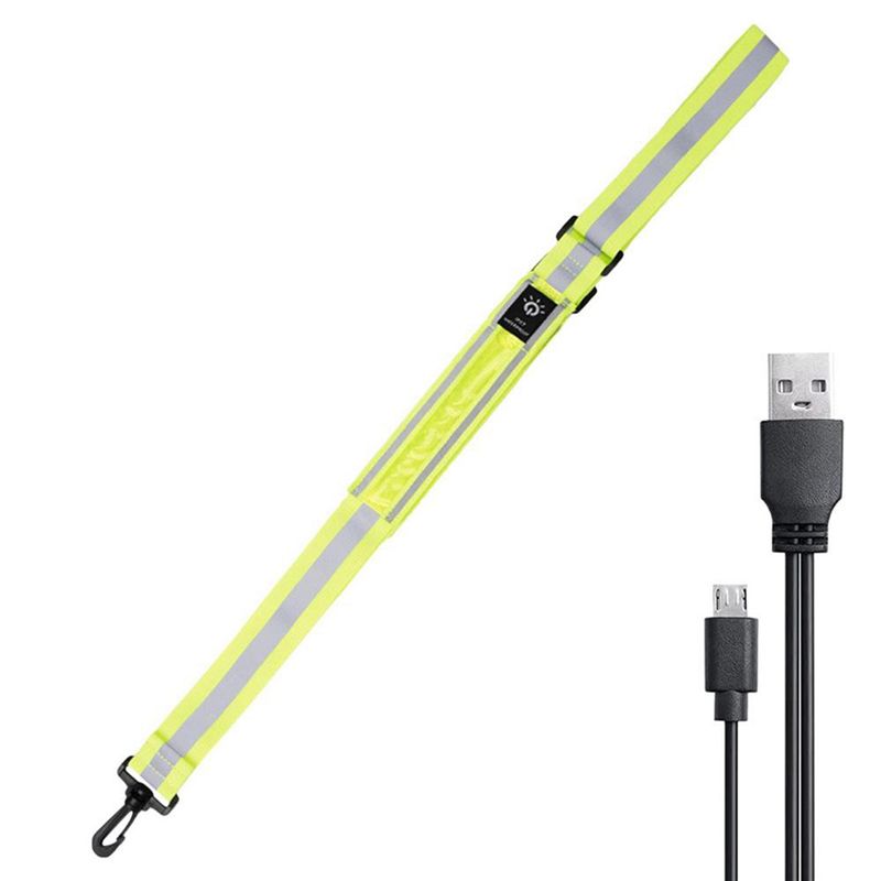 Sabuk Reflektif LED ABPF untuk - Running Gear Green ulasan dan harga